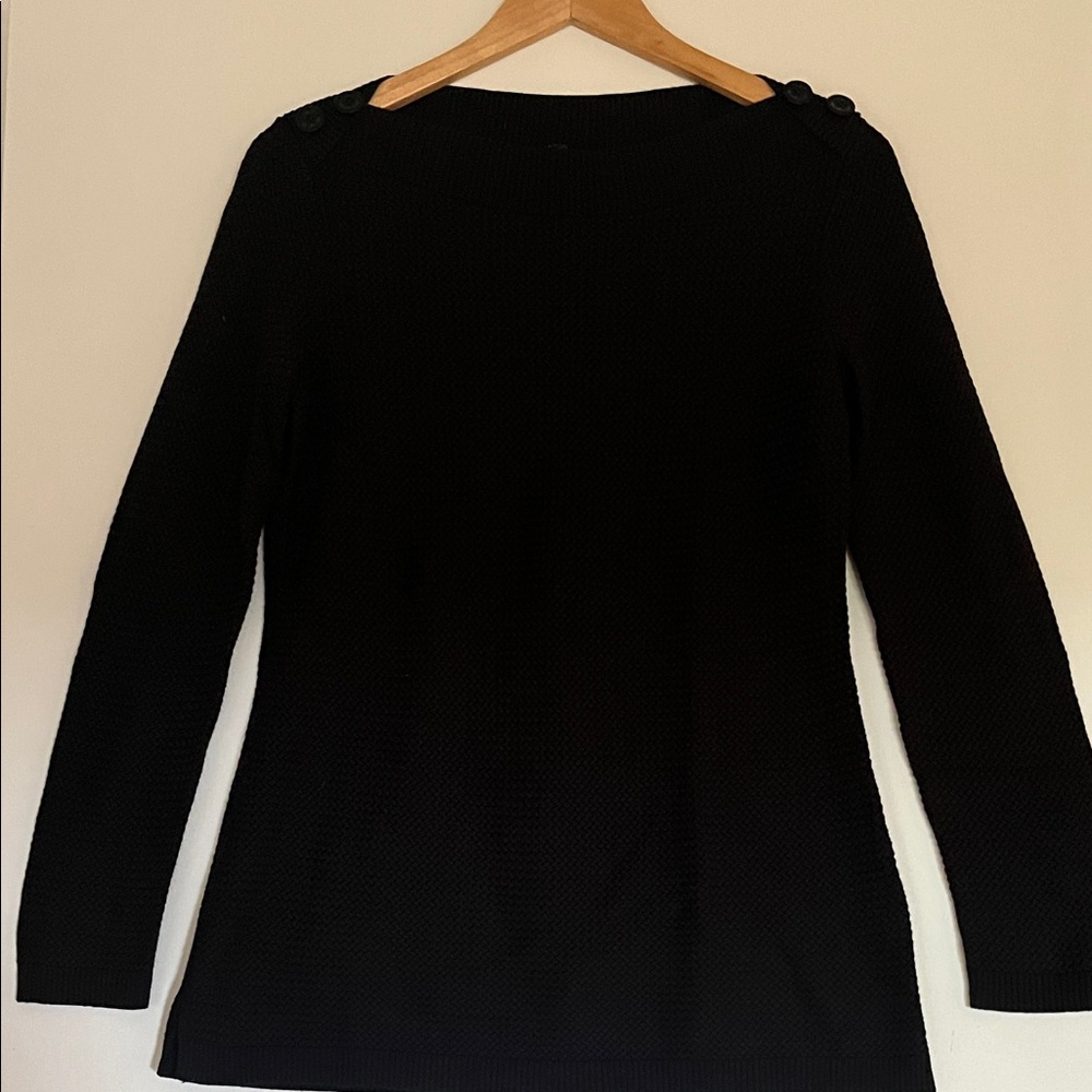 Talbots Black Long Sleeve Sweater
